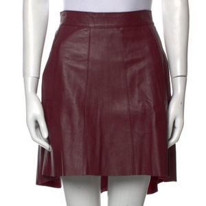 MANNING CARTELL pleated Accents Knee-Length Skirt Asymetrical Avante Guarde s/0